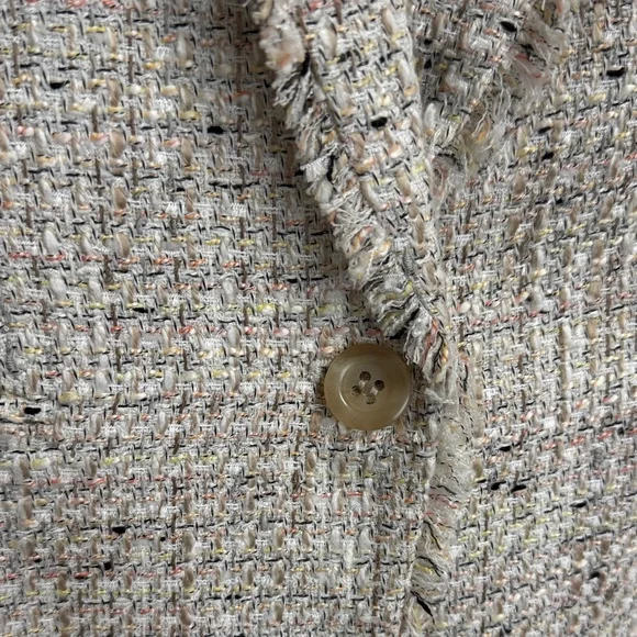 Ann Taylor Women's Beige Tweed Blazer - Picture 2 of 5